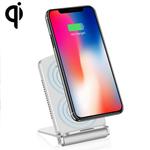 Q200 5W ABS + PC Fast Charging Qi Wireless Fold Charger Pad(Silver)