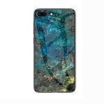 Marble Glass Protective Case for iPhone 7 Plus / 8 Plus(Emerald)