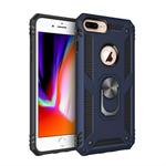 Sergeant Armor Shockproof TPU + PC Protective Case for iPhone 7 / 8 Plus, with 360 Degree Rotation Holder (Blue)