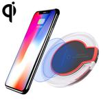 FANTASY 5V 1A Output Qi Standard Ultra-thin Wireless Charger with Charging Indicator, Support QI Standard Phones(Black)