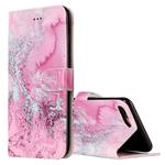 For iPhone 8 Plus & 7 Plus Pink Seawater Pattern Horizontal Flip Leather Case with Holder & Card Slots & Wallet