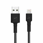 Original Xiaomi youpin ZMI MFI Certificated Braided 1m ZMI 8 Pin to USB Data Cable Charge Cord(Black)