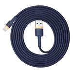 Baseus 1.5A 2m USB to 8 Pin High Density Nylon Weave USB Cable for iPhone, iPad(Blue)