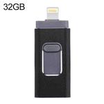 easyflash RQW-01B 3 in 1 USB 2.0 & 8 Pin & Micro USB 32GB Flash Drive(Black)