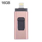 easyflash RQW-01B 3 in 1 USB 2.0 & 8 Pin & Micro USB 16GB Flash Drive(Rose Gold)