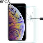 For iPhone 11 Pro Max / XS Max 5pcs ENKAY Hat-Prince 0.26mm 9H 2.5D Tempered Glass Film