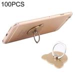 100 PCS Universal Panda Shape 360 Degree Rotatable Ring Stand Holder for Almost All Smartphones (Gold)