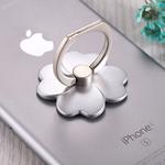 Universal 360 Degree Rotation Four-leaf Clover Style Phone Holder, For iPhone, Galaxy, Huawei, Xiaomi, LG, HTC and Other Smart Phones(Silver)