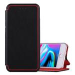 For iPhone 6 Plus & 6s Plus & 7 Plus & 8 Plus Ultra-thin Magnetic Horizontal Flip Shockproof Protective Leather Case with Holder & Card Slot (Black)