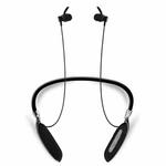 V89 Steel Wire Cord Earbuds Wireless Bluetooth V4.2 Sports Gym HD Stereo Headset with Mic, For iPhone, Samsung, Huawei, Xiaomi, HTC and Other Smartphones(Black)