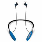 V89 Steel Wire Cord Earbuds Wireless Bluetooth V4.2 Sports Gym HD Stereo Headset with Mic, For iPhone, Samsung, Huawei, Xiaomi, HTC and Other Smartphones(Blue)
