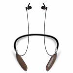 V89 Steel Wire Cord Earbuds Wireless Bluetooth V4.2 Sports Gym HD Stereo Headset with Mic, For iPhone, Samsung, Huawei, Xiaomi, HTC and Other Smartphones(Brown)