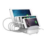 ORICO DUK-5P 40W 5 USB Ports Smart Charging Station with Phone & Tablet Stand(White)