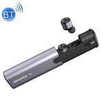 AWEI T8 Mini 2 in 1 Headset Wireless Bluetooth V4.2 In-ear Stereo Earphone with Mic & Charging Dock Case, For iPhone, Samsung, Huawei, Xiaomi, HTC and Other Smartphones (Grey)