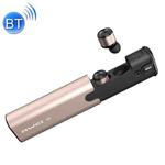 AWEI T8 Mini 2 in 1 Headset Wireless Bluetooth V4.2 In-ear Stereo Earphone with Mic & Charging Dock Case, For iPhone, Samsung, Huawei, Xiaomi, HTC and Other Smartphones (Gold)