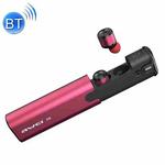 AWEI T8 Mini 2 in 1 Headset Wireless Bluetooth V4.2 In-ear Stereo Earphone with Mic & Charging Dock Case, For iPhone, Samsung, Huawei, Xiaomi, HTC and Other Smartphones (Red)