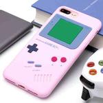 For iPhone 8 Plus & 7 Plus Retro 3D Game Machine Design Soft Silicone Protective Case(Pink)