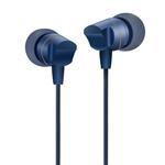 JOYROOM JR-E207 Braided Cord 3.5mm Plug Wired Control In-Ear Metal Earphone, For iPhone, iPad, Galaxy, Huawei, Xiaomi, LG, HTC and Other Smart Phones(Blue)