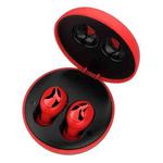 Xi9 Wireless Sports Charging Bin In-ear 5.0 Mini Bluetooth Earphone(Black Red)