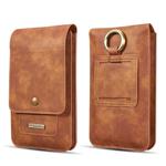 DG.MING Universal Cowskin Leather Protective Case Bag Waist Bag with Card Slots & Hook, For iPhone, Samsung, Sony, Huawei, Meizu, Lenovo, ASUS, Oneplus, Xiaomi, Cubot, Ulefone, Letv, DOOGEE, Vkworld, and other Smartphones Below 6.5 inchOGEE, Vkworld, and other Smartphones Below 6.5 inch(Brown)