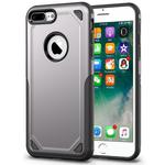 For iPhone 8 Plus & iPhone 7 Plus Shockproof Rugged Armor Protective Case(Grey)
