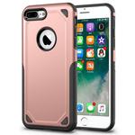 For iPhone 8 Plus & iPhone 7 Plus Shockproof Rugged Armor Protective Case(Rose Gold)