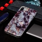 For iPhone X / XS Marble Pattern Soft TPU Case(Grey)