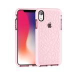 Diamond Texture TPU Case for iPhone XR(Pink)
