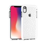 Diamond Texture TPU Case for iPhone XR(White)