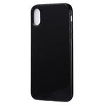 For iPhone X / XS Candy Color TPU Case(Black)