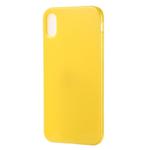 For iPhone X / XS Candy Color TPU Case(Yellow)