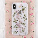 Floral Pattern Soft Case For  iPhone XS Max  6.5 inch(Purple)