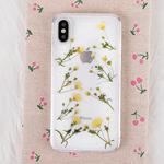 Floral Pattern Soft Case For  iPhone XS Max  6.5 inch(Yellow)