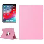Litchi Texture Horizontal Flip 360 Degrees Rotation Leather Case for iPad Pro 11 inch (2018)，with Holder (Pink)