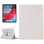 Litchi Texture Horizontal Flip 360 Degrees Rotation Leather Case for iPad Pro 11 inch (2018)，with Holder (White)