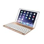 For iPad Pro 9.7 inch Aluminium Alloy Wireless Bluetooth 4.0 Backlight Keyboard(Gold)