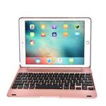 For iPad Pro 9.7 inch / iPAD Air 2 Horizontal Flip Tablet Case + Bluetooth Keyboard(Rose Gold)