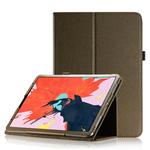 Litchi Texture Horizontal Flip Leather Case for iPad Pro 11 inch 2018, with Holder & Sleep / Wake-up Function (Brown)
