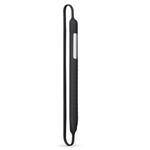 Apple Pencil Shockproof Soft Silicone Protective Cap Holder Sleeve Pouch Cover for iPad Pro 9.7 / 10.5 / 11 / 12.9 Pencil Accessories (Black)