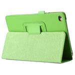 Litchi Texture Horizontal Flip PU Leather Protective Case with Holder for iPad Mini 2019 (Green)