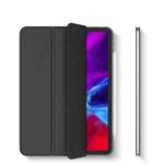 Horizontal Flip Ultra-thin Double-sided Clip Magnetic PU Leather Case for iPad Pro 12.9 2022 / 2021 / 2020 / 2018, with Three-folding Holder & Sleep / Wake-up Function(Black)