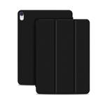 Horizontal Flip Ultra-thin Double-sided Clip Magnetic PU Leather Case for iPad Pro 11 inch (2018) / iPad Air (2020) 10.9, with Three-folding Holder & Sleep / Wake-up Function(Black)