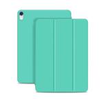 Horizontal Flip Ultra-thin Double-sided Clip Magnetic PU Leather Case for iPad Pro 11 inch (2018) / iPad Air (2020) 10.9, with Three-folding Holder & Sleep / Wake-up Function(Mint Green)