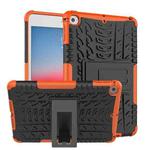 Tire Texture TPU+PC Shockproof Case for iPad Mini 2019, with Holder (Orange)