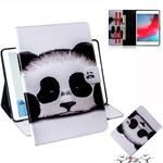 Panda Pattern Horizontal Flip Leather Case for iPad Mini (2019) / 4 / 3 / 2 / 1, with Holder & Card Slot & Wallet