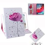 Purple Orchids Pattern Horizontal Flip Leather Case for  iPad Pro 11 inch (2018), with Holder & Card Slot & Wallet