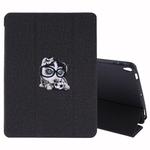 Embroidery Pattern Silk Texture Horizontal Flip Leather Case for iPad Air 2019 / Pro 10.5 inch, with Three-folding Holder & Sleep / Wake-up Function(Black)