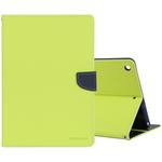 GOOSPERY FANCY DIARY for iPad 10.2 Cross Texture Leather Case with Card Slot & Holder & Wallet(Green)