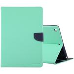 For iPad 10.2 GOOSPERY FANCY DIARY Cross Texture Leather Case with Card Slot & Holder & Wallet(Mint Green)