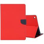 For iPad 10.2 GOOSPERY FANCY DIARY Cross Texture Leather Case with Card Slot & Holder & Wallet(Red)